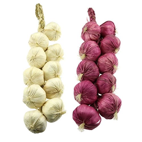 Product Cover Gresorth 2pcs Artificial Onion String Fake Vegetable Home Party Christmas Harvest Decoration