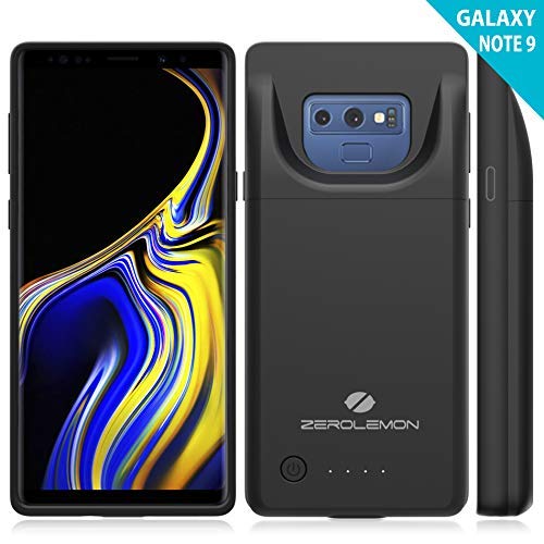 Product Cover Galaxy Note 9 Battery Charging Case[Upgraded], ZeroLemon Slim Power 5000mAh Extended Rechargeable Battery Case with Sync File Transfer and Fast Charging Supported for Galaxy Note 9 - Black