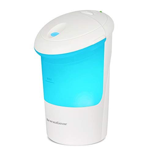 Product Cover InnoGear USB Car Essential Oil Diffuser Ultrasonic Aromatherapy Diffusers with 7 Colorful LED Lights for Office Travel Home Vehicle, White