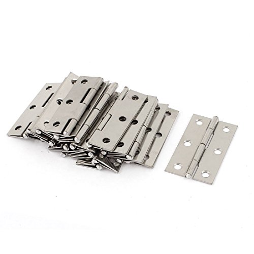 Product Cover VNDEFUL 10Pcs Cabinet Gate Closet Door 3-inch Long Stainless Steel Butt Hinge