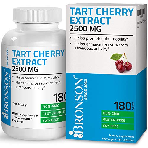 Product Cover Bronson Tart Cherry Extract 2500 mg, 180 Vegetarian Capsules