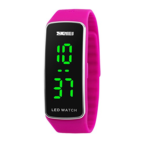 Product Cover Kortusa LED Sport Digital Wrist Watch 50M Waterproof for Kids Boys Girls Men Women Silicone Bracelet Watch