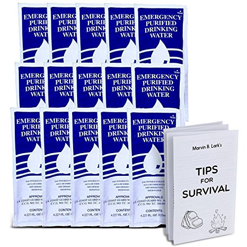 Product Cover S.O.S. Emergency Water 5 year shelf life - 62 Individual 4.22 Oz Packets (With Tips)