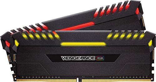 Product Cover CORSAIR VENGEANCE RGB 16GB (2x8GB) DDR4 3200MHz C16 Desktop Memory - Black
