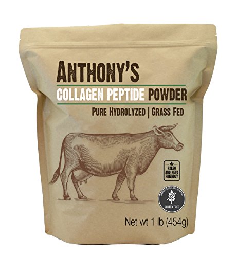 Product Cover Anthony's Collagen Peptide Powder, 1lb, Pure Hydrolyzed, Gluten Free, Keto and Paleo Friendly