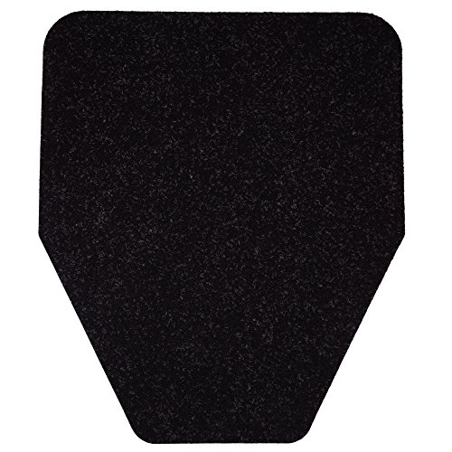 Product Cover Modern Industrial Urinal Mat (6-Pack) Antimicrobial, Non-Slip, Odor-Eliminating Disposable Mats (Black)