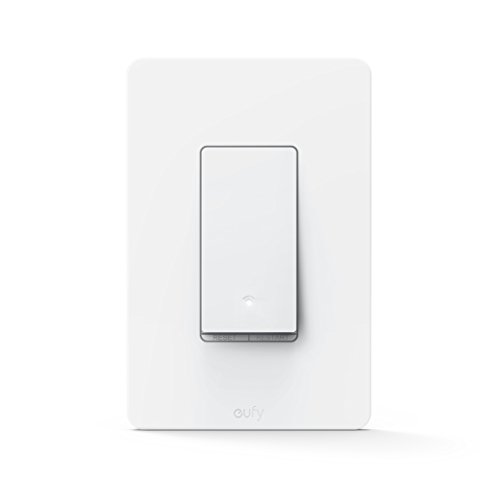 Product Cover eufy Smart Light Switch By Anker, Amazon Alexa & Google Assistant Compatible, Wi-Fi, Control from Everywhere, No Hub Required, Easy Installation, Single Pole, Requires Neutral Wire, 100~120V AC, 15A
