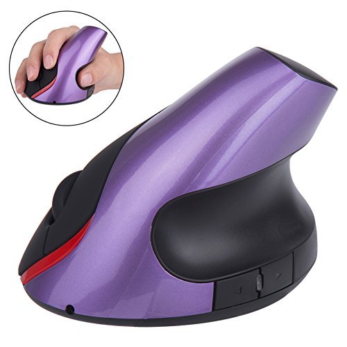 Product Cover EIGIIS Wireless Ergonomic Mouse 2.4G High Precision Vertical Optical Mouse (Purple)