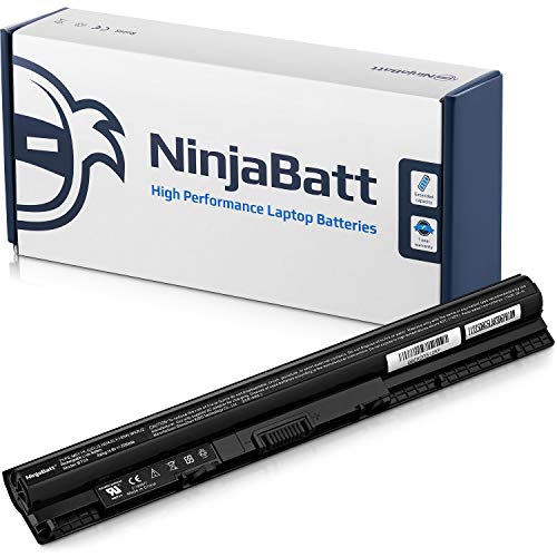 Product Cover NinjaBatt Laptop Battery M5Y1K for Dell Inspiron 3451 3551 5558 5555 5755 5758 Inspiron 14 3452 15 3000 15 5000 15 5559 HD4J0 GXVJ3 991XP VN3N0 07G07 78V9D Vostro 3458 3558 - [4 Cells/2200mAh/33Wh]