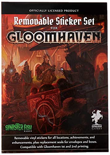 Product Cover Sinister Fish Gloomhaven Removable Sticker Set