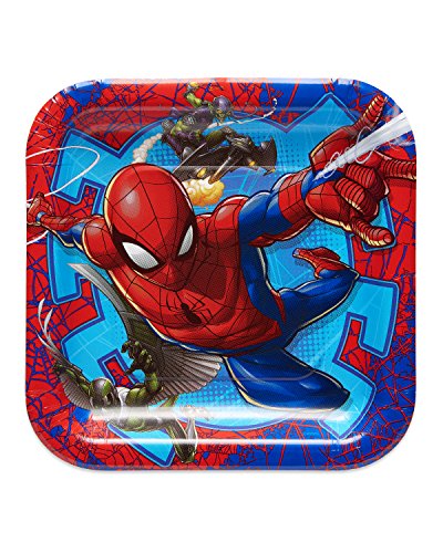 Product Cover American Greetings Spiderman 2 Party Supplies, Disposable Paper Dessert Plates, 8-Count