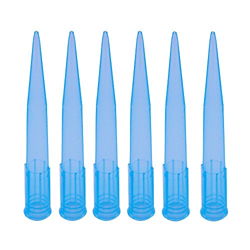 Product Cover Eowpower 500 Pcs Clear Blue 1000UL 1ml Laboratory Lab Plastic Liquid Pipette Pipettor Tips