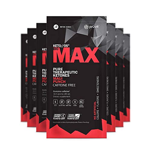 Product Cover Keto//OS MAX Maui Punch No Caffeine, BHB Salts Ketogenic Supplement - Beta Hydroxybutyrates Exogenous Ketones for Fat Loss, Workout Energy Boost and Weight Management Through Fast Ketosis, 7 Sachets