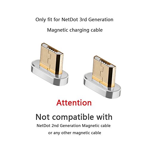 Product Cover Add On Micro USB Connector Compatible with NetDot Gen7 Magnetic Cable (Micro USB connectors/no Cord)