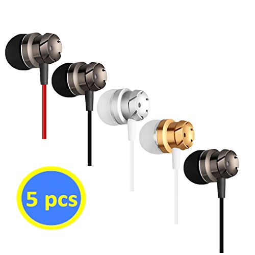 Product Cover Geeboy 4326546074 Headphones Wholesale 5 in-Ear Mic 3.5mm Electronics Wired Headphones (Earphones/Earbuds/Headset), MP3 Walkman(5 Colors)