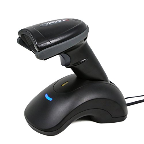 Product Cover TEEMI 1D 2D Bluetooth Barcode Scanner with USB Cradle Data Receiver Charge Station, QR Wireless Automatic Omnidirectional Screen Scanning