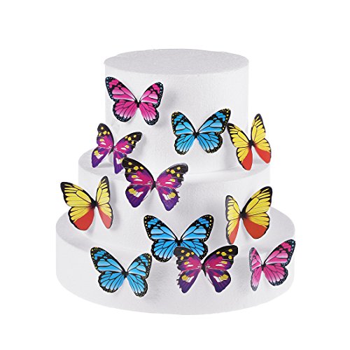 Product Cover GEORLD Set of 100 Butterfly Cake & Cupcake Toppers Food Decoration 4 Colour
