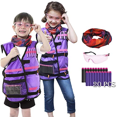 Product Cover UWANTME Kids Tactical Vest Kit for Nerf Rebelle Series Blaster