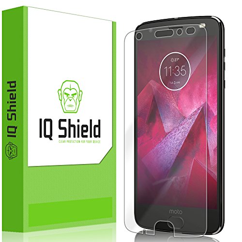 Product Cover IQ Shield Screen Protector Compatible with Moto Z2 Force Anti-Bubble Clear Film