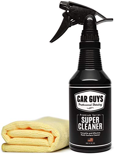 Product Cover CarGuys Super Cleaner - Effective All Purpose Cleaner - Best for Leather Vinyl Carpet Upholstery Plastic Rubber and Much More! - 18 oz Kit