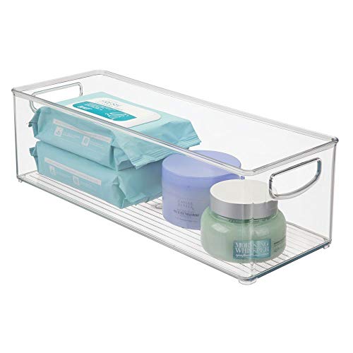 Product Cover mDesign Storage Bins with Built-in Handles for Organizing Hand Soaps, Body Wash, Shampoos, Lotion, Conditioners, Hand Towels, Hair Accessories, Body Spray, Mouthwash - 16