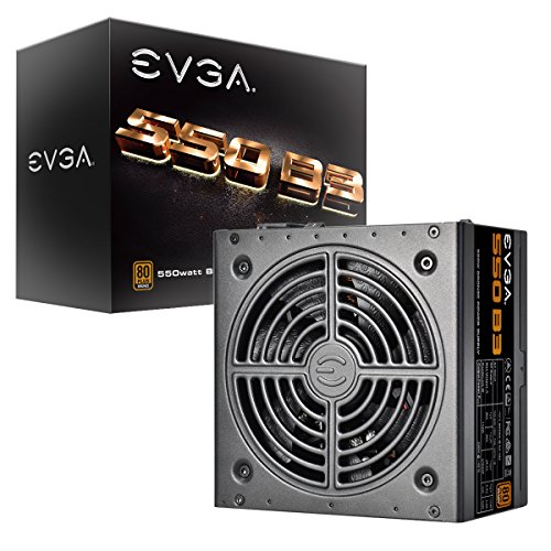 Product Cover EVGA 550 B3, 80+ Bronze 550W, Fully Modular, EVGA ECO Mode, 5 Year Warranty, Compact 150mm Size, Power Supply 220-B3-0550-V1