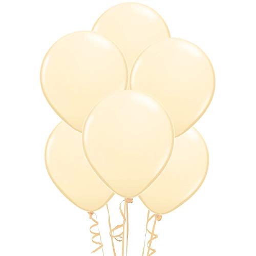 Product Cover 10 Inch Latex Balloons (Premium Helium Quality), Pack of 72, Cream