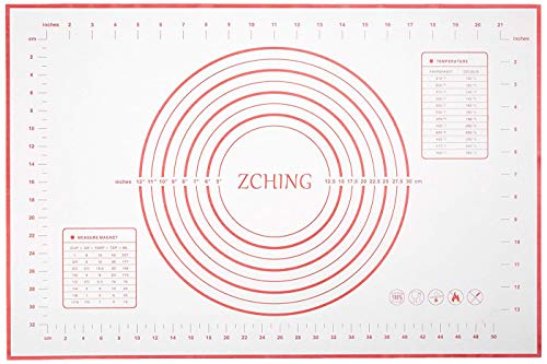 Product Cover ZCHING Silicone Pastry Measurement Not-Slip Rolling Dough Mats for Baking 24