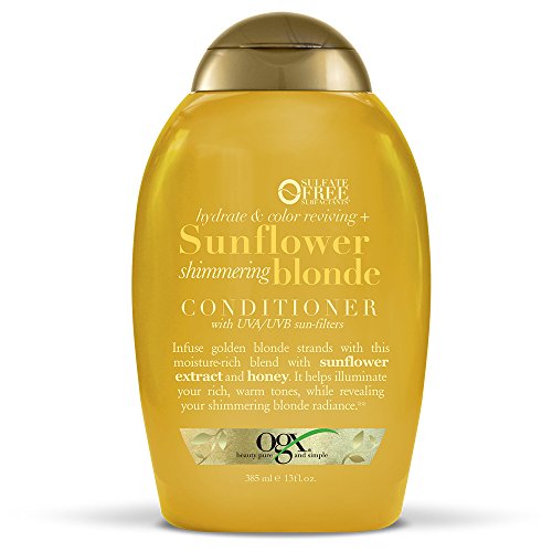 Product Cover OGX Hydrate & Color Reviving + Sunflower Shimmering Blonde Conditioner, 13 Ounce