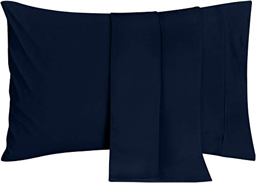Product Cover Utopia Bedding Pillowcases - 2 Pack - Soft Brushed Microfiber Fabric- Wrinkle, Shrinkage and Fade Resistant Pillow Covers (King, Navy)