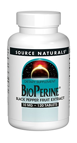 Product Cover Source Naturals BioPerine - Black Pepper Fruit Extract, Promotes Nutrient Absorption - 120 Tablets