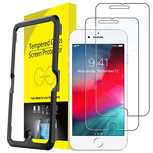 Product Cover JETech Screen Protector for Apple iPhone 8 Plus, iPhone 7 Plus, iPhone 6s Plus, iPhone 6 Plus, 5.5-Inch, Tempered Glass Film with Easy-Installation Tool, 2-Pack