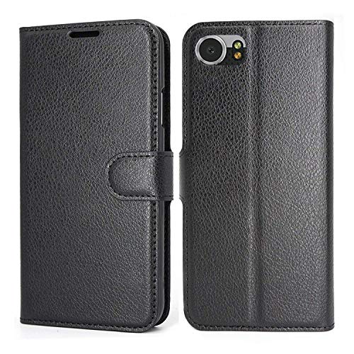 Product Cover K-Xiang BlackBerry Keyone DTEK70 Case, [Credit Card Slot] [Built-in Stand] Retro PU Leather Wallet Case Flip Cover with for BlackBerry Keyone/Mercury/DTEK70 (4.5