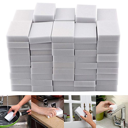 Product Cover 100pcs Multifunctional Sponge Cleaning Sponges Magic Stain Remover Melamine Foam Cleaner Kitchen Accessories