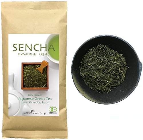 Product Cover Zen no Ocha Sencha tea Standard - Japanese loose leaf Organic Green tea 3.53oz 100g Made in Shizuoka Japan