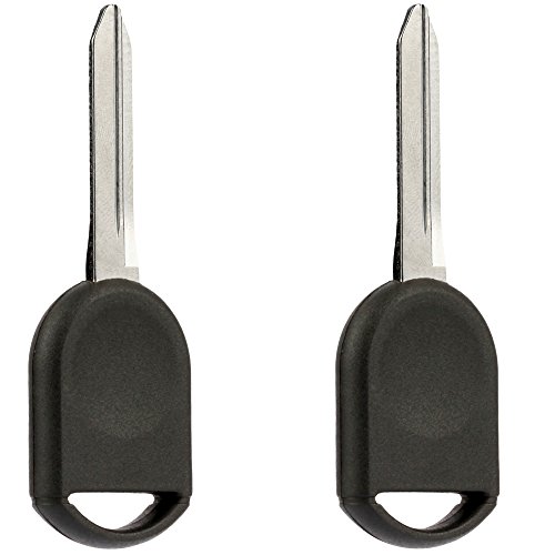 Product Cover Replacement 80 Bit Transponder Ignition Car Key fits H92 H84 H85 (guaranteed to work) Ford Lincoln Mercury, Set of 2