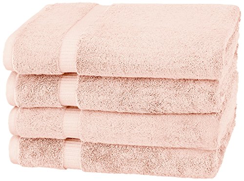 Product Cover Pinzon Organic Cotton Bath Sheet Towel, Set of 4, Pale Peach
