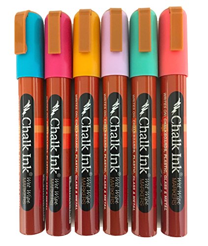 Product Cover Chalk Ink 6mm Liquid Chalk Marker Tropical Set of 6