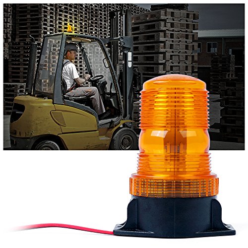 Product Cover Xprite 30 LED Amber/Yellow 15W Emergency Warning Flashing Safety Strobe Beacon Light for Forklift Truck Tractor Golf Carts UTV Car Bus