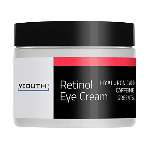 Product Cover Retinol Eye Cream Moisturizer 2.5% from YEOUTH Boosted w/Retinol, Hyaluronic Acid, Caffeine, Green Tea, Anti Wrinkle, Anti Aging, Firm Skin, Even Skin Tone, Moisturize and Hydrate ... (1oz)