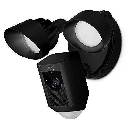 Product Cover Ring Floodlight Camera Motion-Activated HD Security Cam Two-Way Talk and Siren Alarm, Black