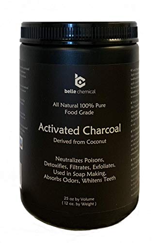 Product Cover Large - Less-Mess Jar Coconut Activated Charcoal Powder - Bulk - Food Grade, Kosher, NSF - Teeth Whitening, Facial Scrub, Soap Making