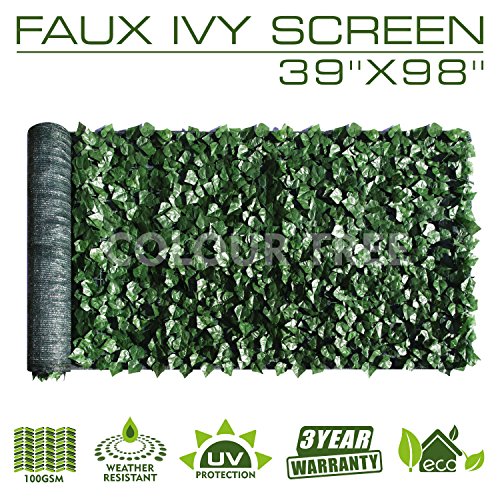Product Cover Artificial Hedges Faux Ivy Leaves Fence Privacy Screen Panels  Decorative Trellis - 39