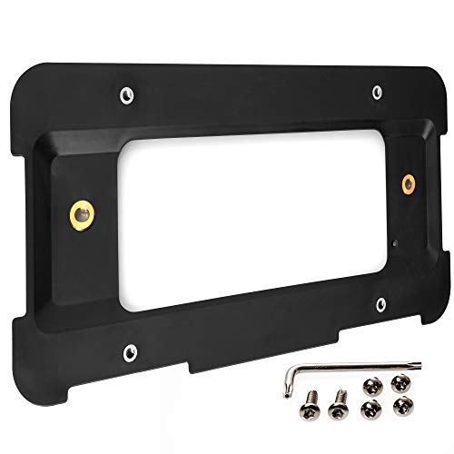 Product Cover OxGord License Plate Holder Bracket Mounting Kit Best for BMW 1 2 3 4 5 6 Series Rear Plates Car Accessories Replaces 51187160607, 511882380615 & 51188238061 Tag Frame Back Bumper Trunk Mount Adapter