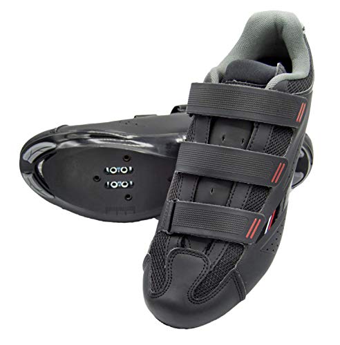 Product Cover Tommaso Strada 100 Dual Cleat Compatible Road Touring Cycling Spin Shoe - 47 Black