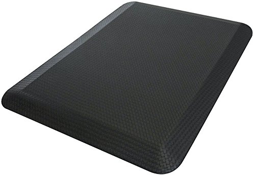 Product Cover Sorbus Anti Fatigue Mat - Comfort Standing Mat Kitchen Rug - Perfect for Kitchen and Standing Office Desk (24 in x 18 in, Black)