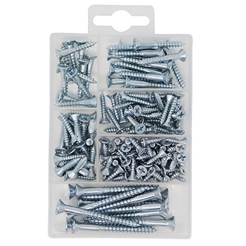 Product Cover T.K.Excellent Phillips Flat Head Wood Screws Kit,150 Pieces