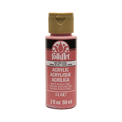 Product Cover FolkArt Acrylic Paint in Assorted Colors (2 oz), 6452, Fire Coral
