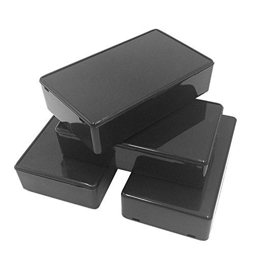 Product Cover Onwon 5Pcs Black Waterproof Plastic Electric Project Case Junction Box 3.94 x 2.36 x 0.98 inches(100x60x25mm).