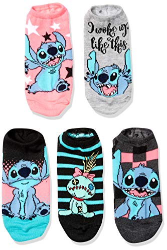 Product Cover Disney Women's Lilo & Stitch 5 Pack No Show Socks